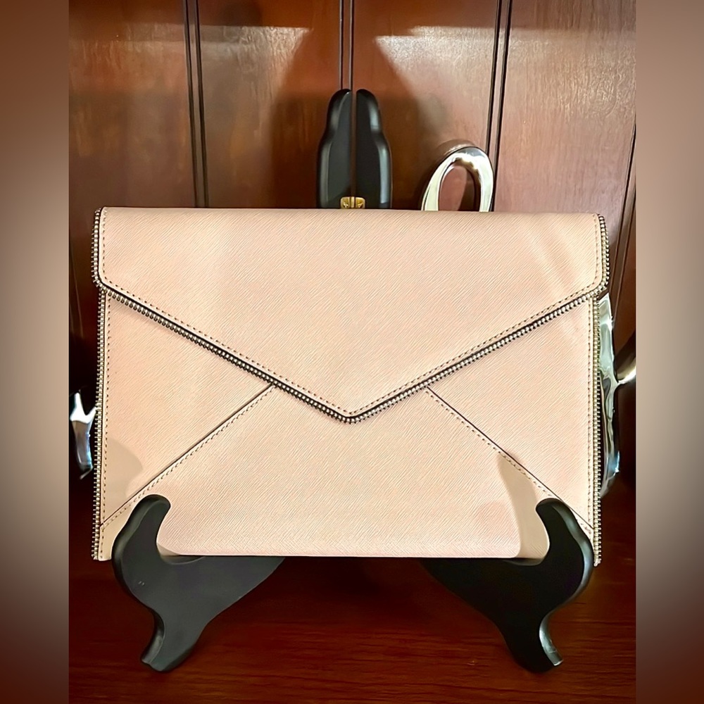 Rebecca Minkoff Beige Envelope Clutch